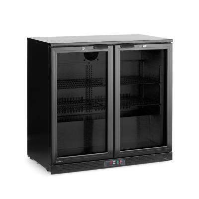 Dvoudveřová chladnička do baru, Arktic, 158L, Černá, 230V/160W, 900x530x(H)870mm | 236895